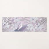 Pastel Flamingo Oerwoud Love 4 #kunst #tropisch Yogamat (Voorkant (horizontaal))