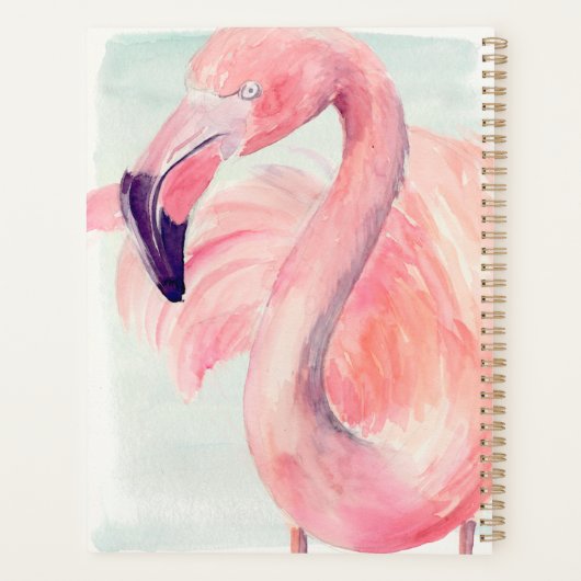 Pastel Flamingo Planner (Achterkant)
