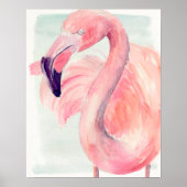 Pastel Flamingo Poster (Voorkant)