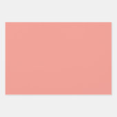 Pastel Flamingo Roze Kleur Inpakpapier Vel (Voorkant 3)