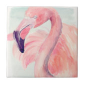 Pastel Flamingo Tegeltje (Voorkant)