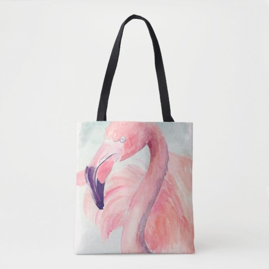 Pastel Flamingo Tote Bag (Voorkant)