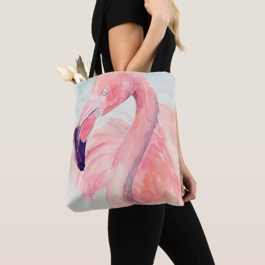 Pastel Flamingo Tote Bag (Dichtbij)