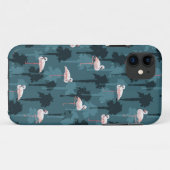 Pastel Flamingo's Op Teal Case-Mate iPhone Case (Achterkant (horizontaal))