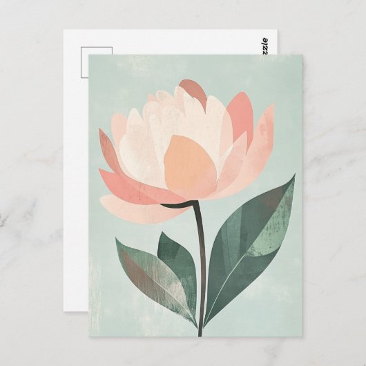 Pastel Flora in Stilte #088 Briefkaart (Voorkant / Achterkant)