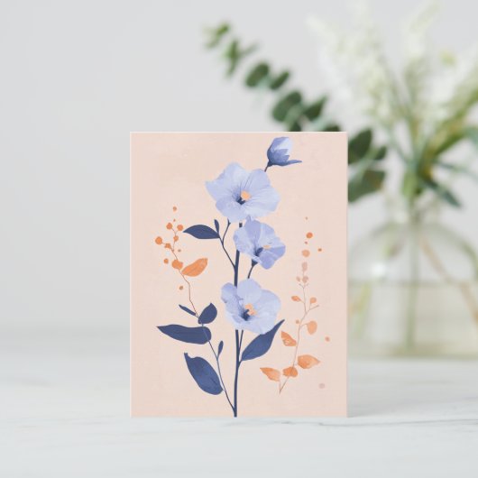 Pastel Flora in Stilte #091 Briefkaart (Staand voorkant)