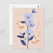 Pastel Flora in Stilte #091 Briefkaart (Voorkant / Achterkant)