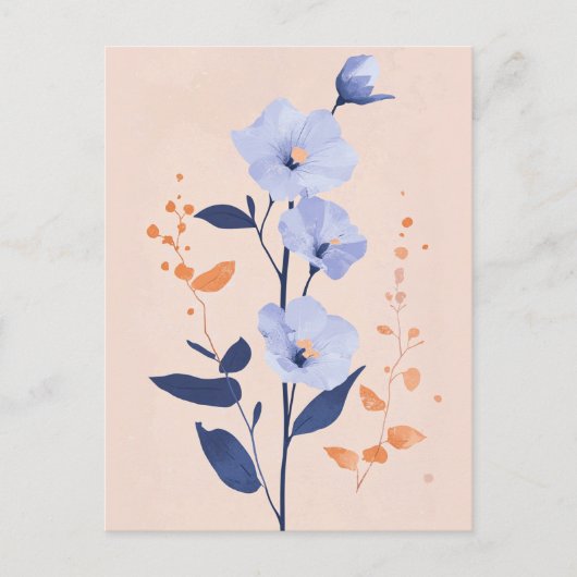 Pastel Flora in Stilte #091 Briefkaart (Voorkant)