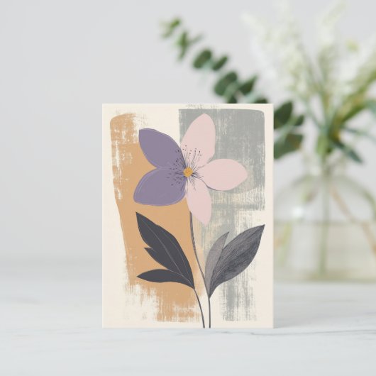 Pastel Flora in Stilte #092 Briefkaart (Staand voorkant)