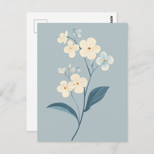 Pastel Flora in Stilte #093 Briefkaart (Voorkant / Achterkant)
