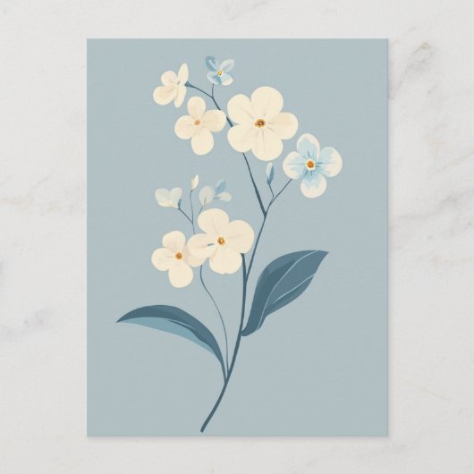 Pastel Flora in Stilte #093 Briefkaart (Voorkant)