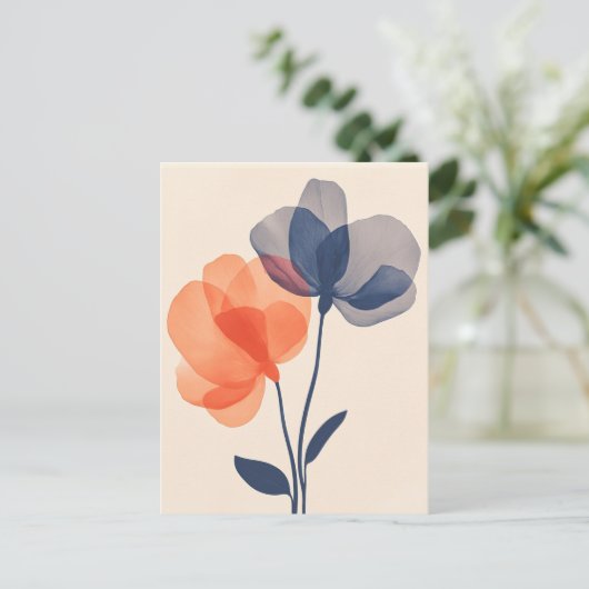 Pastel Flora in Stilte #094 Briefkaart (Staand voorkant)