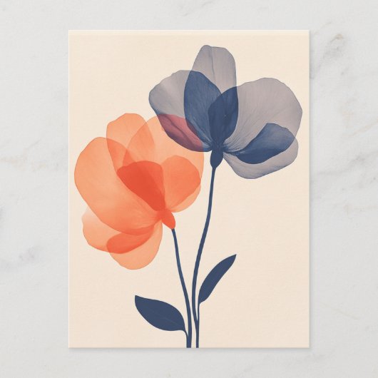 Pastel Flora in Stilte #094 Briefkaart (Voorkant)