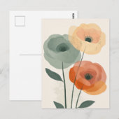 Pastel Flora in Stilte #096 Briefkaart (Voorkant / Achterkant)