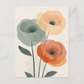 Pastel Flora in Stilte #096 Briefkaart (Voorkant)