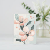 Pastel Flora in Stilte #097 Briefkaart (Staand voorkant)