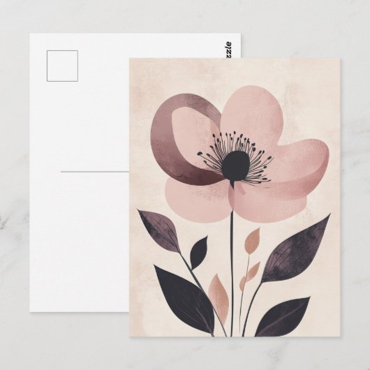 Pastel Flora in Stilte #098 Briefkaart (Voorkant / Achterkant)