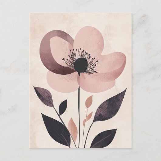 Pastel Flora in Stilte #098 Briefkaart (Voorkant)