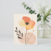 Pastel Flora in Stilte #099 Briefkaart (Staand voorkant)