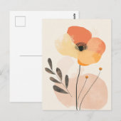 Pastel Flora in Stilte #099 Briefkaart (Voorkant / Achterkant)