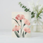 Pastel Flora in Stilte #103 Briefkaart (Staand voorkant)