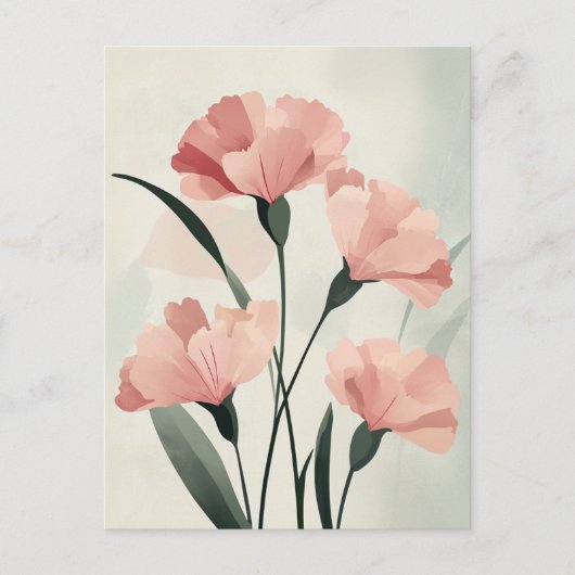 Pastel Flora in Stilte #103 Briefkaart (Voorkant)