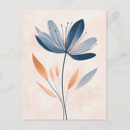 Pastel Flora in Stilte #104 Briefkaart (Voorkant)