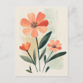 Pastel Flora in Stilte #105 Briefkaart (Voorkant)