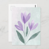 Pastel Flora in Stilte #107 Briefkaart (Voorkant / Achterkant)