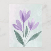 Pastel Flora in Stilte #107 Briefkaart (Voorkant)