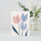 Pastel Flora in Stilte #108 Briefkaart (Staand voorkant)