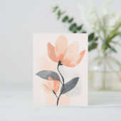 Pastel Flora in Stilte #111 Briefkaart (Staand voorkant)