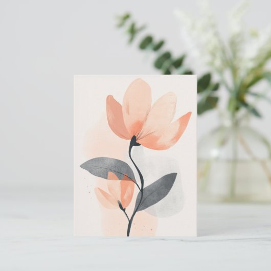 Pastel Flora in Stilte #111 Briefkaart (Staand voorkant)