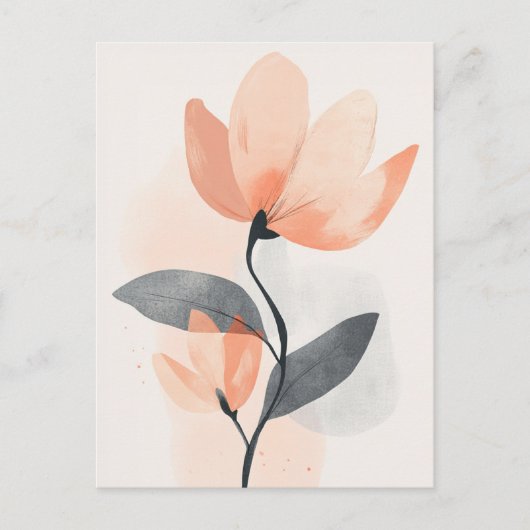 Pastel Flora in Stilte #111 Briefkaart (Voorkant)