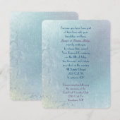 Pastel Floral Abstract Vow Renewal Kaart (Voorkant / Achterkant)