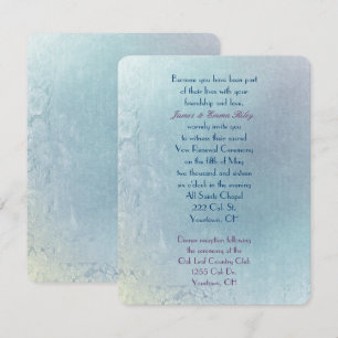 Pastel Floral Abstract Vow Renewal Kaart
