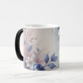 Pastel Floral Abstracte wandklok Magische Mok (Voorkant links)