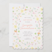 Pastel Floral Baby shower Uitnodiging (Voorkant)