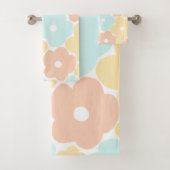 Pastel Floral Bad Handdoek (Insitu)
