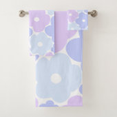 Pastel Floral Bath Towel Set Bad Handdoek (Insitu)