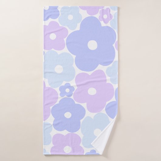 Pastel Floral Bath Towel Set Bad Handdoek (Badhanddoek)
