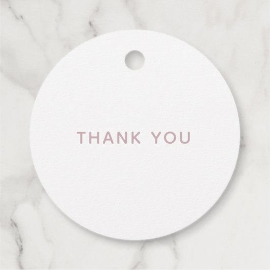 Pastel Floral Bedankjes Labels (Achterkant)