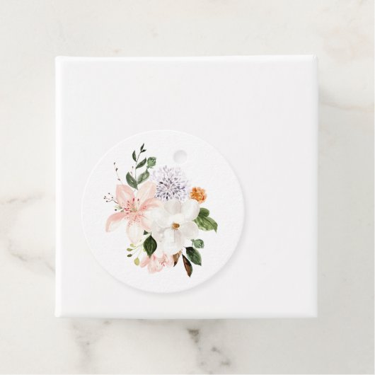 Pastel Floral Bedankjes Labels (In situ)