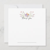Pastel Floral Bedankt Notecard (Voorkant)