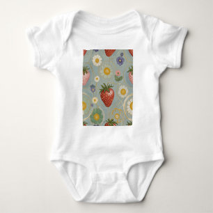 Pastel Floral & Berry Delight Romper