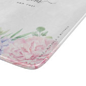 Pastel Floral | Beste mama en Chef ter wereld Snijplank (Hoek)