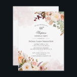 Pastel Floral Bloom Botanical 60th Birthday Party<br><div class="desc">Pastel Floral 60th Botanical Birthday Party nodigt u uit om uw partijdetails gemakkelijk aan te passen door op de knop 'Personalize' te klikken. Met moderne florale bouquet,  sappig en script moderne typografie. Ideaal voor een verrassingsfeestelijke uitnodiging voor elke mijlpaalfeest</div>