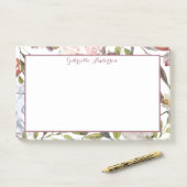 Pastel Floral Botanical Post-it® Notes (Op bureau)