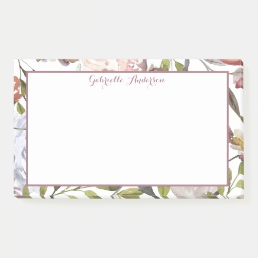 Pastel Floral Botanical Post-it® Notes (Voorkant)