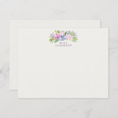 Pastel Floral Bouquet Note Card Kaart (Voorkant / Achterkant)